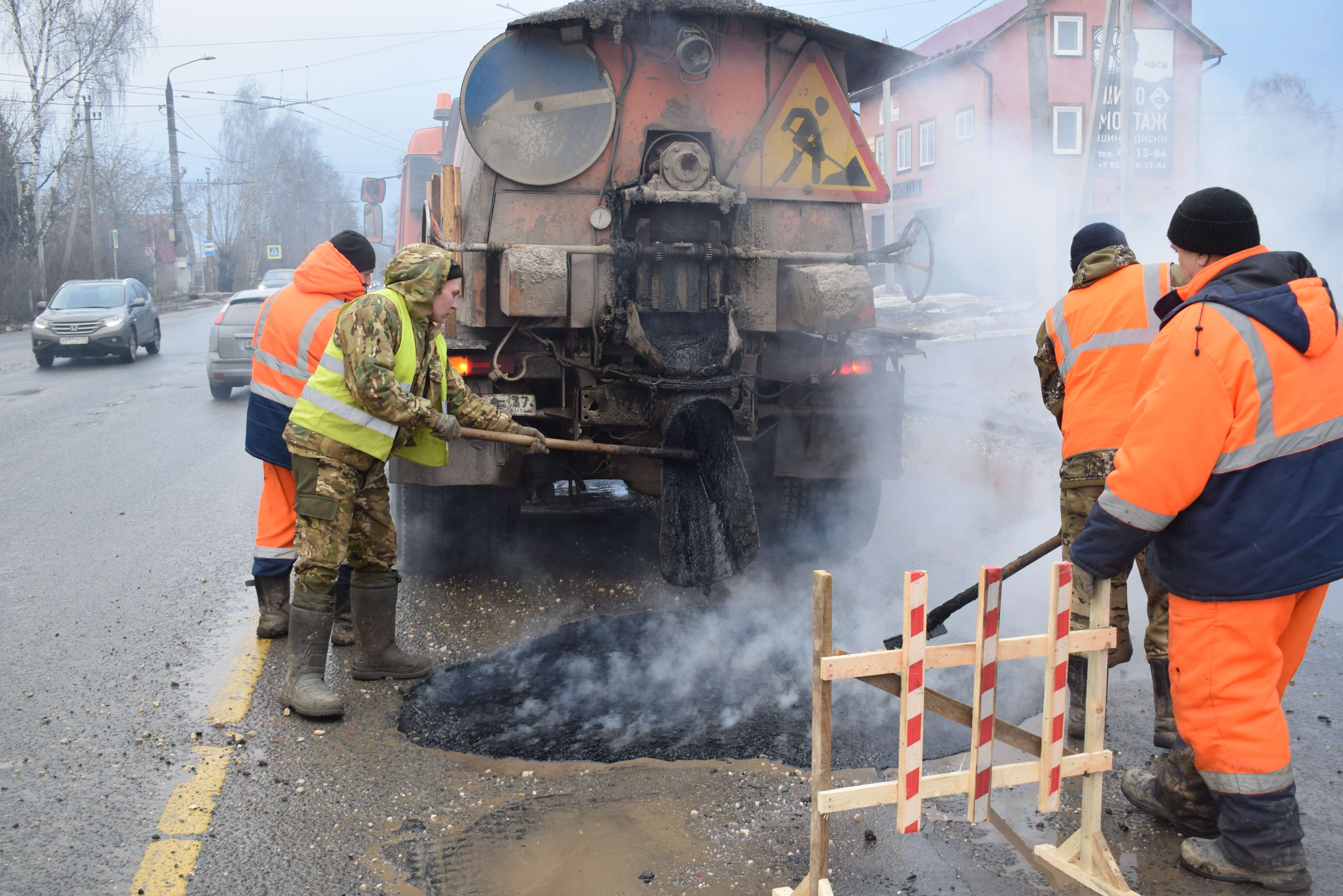 В Иванове завод по производству литого асфальта заработал с новой горелкой.