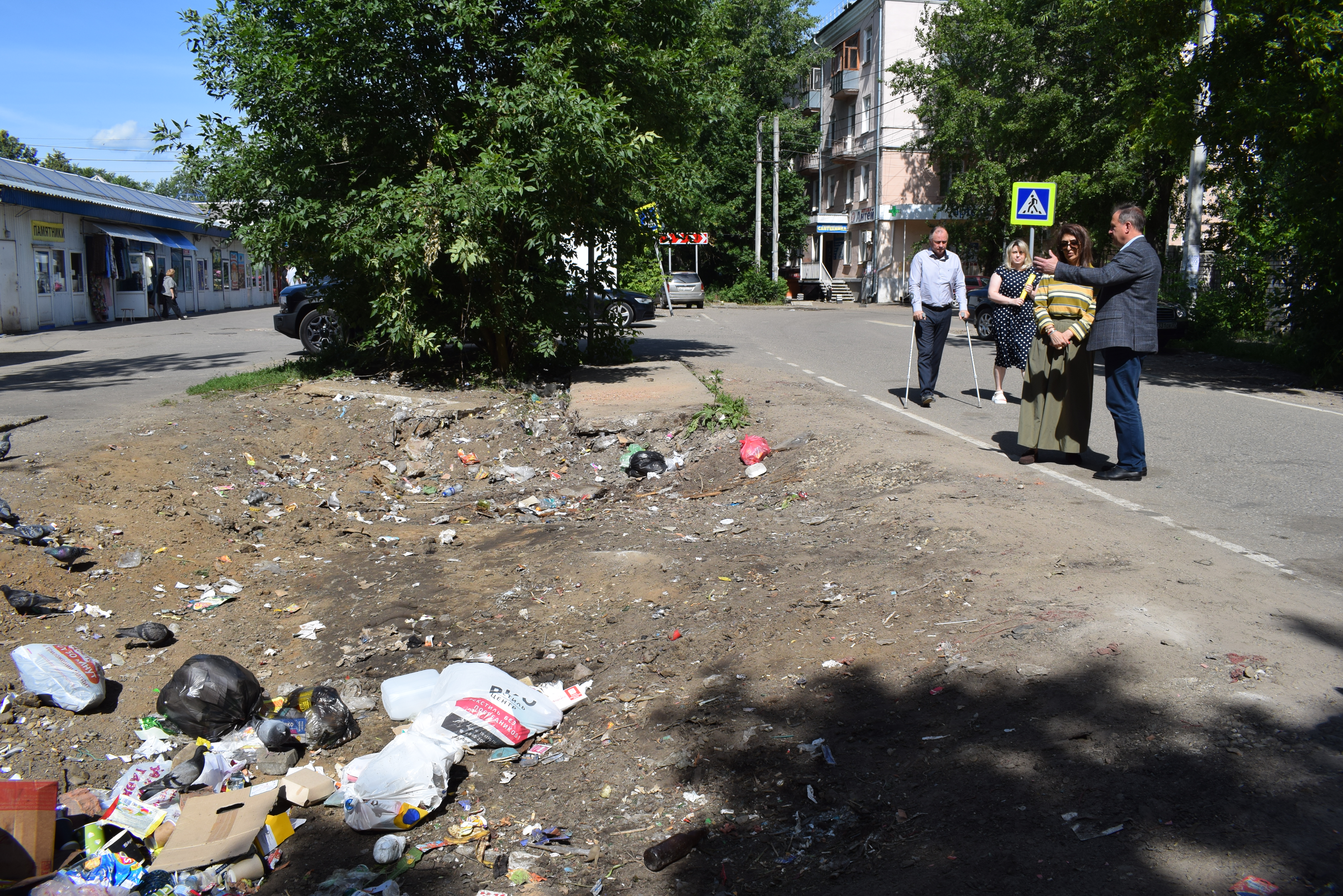 В районе Меланжевого комбината установят контейнерную площадку.