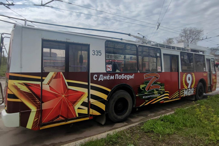 Троллейбус Победы начнет курсировать по улицам областного центра. Троллейбус Победы начнет курсировать по улицам областного центра.